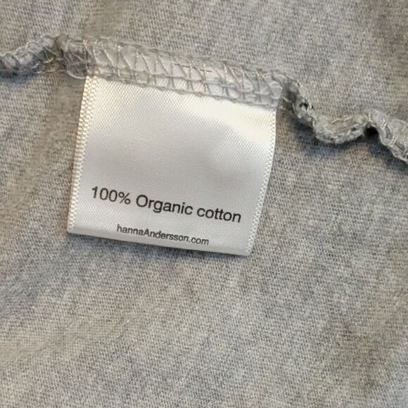 Hanna Andersson Boys Dinosaur Graphic T-Shirt Gray Cotton Short Sleeve Tee 120 - Picture 6 of 6